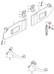 VAG ORIGINALUS OEM VW Caddy 2009-2013 Interjero Kabliukas Pilkas