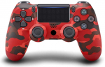 Žaidimų pultelis Games World PS4 Doubleshock 4 V2 bevielis žaidimų pultelis / valdiklis, kamufliažinis raudonas, skirtas PS4 / PS5 / Android / iOS
