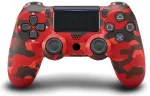 Žaidimų pultelis Games World PS4 Doubleshock 4 V2 bevielis žaidimų pultelis / valdiklis, kamufliažinis raudonas, skirtas PS4 / PS5 / Android / iOS