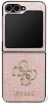 Guess Big 4G Logo Classic Logo dėklas skirtas Samsung Galaxy Z Flip7 rožinės spalvos