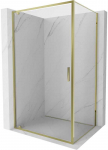 Gold Du&scaron;o kabina Mexen Exo, varstomos durys, 75 x 70 cm, transparent/auksinis