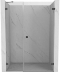 Du&scaron;o durys Mexen Lunar-B, de&scaron;inė, 115 cm, transparent/brushed gun pilka