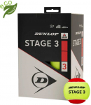 Teniso kamuol. DUNLOP STAGE 3 Raudonas 12-box ITF