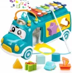 Bounn Lėk&scaron;čių rū&scaron;iavimo arkliuko muzikinis automobilis vaikams, žalias