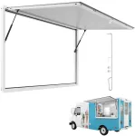 Maisto vagonėlių aptarnavimo langas 188x102 cm, prekybos kiosko langas, maisto vežimėlio, BBQ priekabos langelis