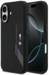 BMW M Silicon Vertical Logo MagSafe Dėklas skirtas Apple iPhone 17 juodos spalvos