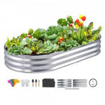 Vevor Pakeltas sodinimo lovelis 182x92x28 cm i&scaron; metalo