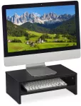 Laikiklis Relaxdays Juodas monitoriaus stovas