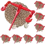 Grandinės įtempėjas su terk&scaron;le, 10 mm x 3 m G80 grandinės, didelio na&scaron;umo įtempėjas, krovinių tvirtinimo grandinės įtempėjas, mi&scaron;ko ruo&scaron;os kėlimo įtempėjas