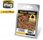 AMMO by MIG Jimenez AMMO MIG Rudeniniai beržo lapai, lazeriu pjaustyti, 1:35/1:48, dioramoms, 8406