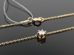 Best Diamonds Geltono aukso grandinėlė su briliantu