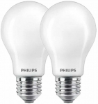 &bdquo;Philips&ldquo; LED ekvivalentas 75 W E27 &scaron;altai baltas, nepritemdomas, stiklas, 2 vnt.
