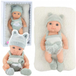 Lean Toys Lėlė kūdikis su antklode 18 cm