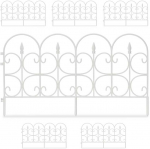Relaxdays Sodo tvora, 39x66x0,7 cm, juoda/balta, plastikas