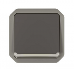 Legrand 069803L NAUJAS PLEXO 55 Laiptų jungiklis su ap&scaron;vietimu, mechanizmas 10 AX - 250V AC antracitas 069803L