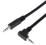 Kabelis PremiumCord Kabelis Jack 3,5mm - 3,5mm 90&deg; M/M 1,5m