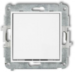 Karlik Elektrotechnik 25MWP-4.1 MINI Vienpolis jungiklio mechanizmas (vienas mygtukas, be piktogramos) matinė balta 25MWP-4.1