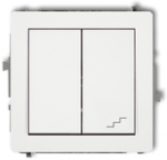 Karlik Elektrotechnik 25DWP-10.2 DECO Vienpolis jungiklio mechanizmas su žingsniniu jungikliu (atskiras maitinimo &scaron;altinis), matinė balta 25DWP-10.2