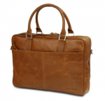 DBRAMANTE1928 ROSENBORG LEATHER BAG FOR 14" NOTEBOOK - GOLDEN TAN