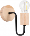 Sollux Lighting Sieninis &scaron;viestuvas TIMBO juodas
