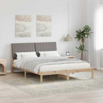Lova Lovos rėmas Ruda 160 x 200 cm Kietos pu&scaron;ies mediena