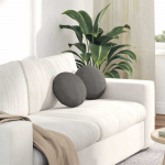 Sėdynių pagalvėlės 2 pcs &Scaron;viesiai pilka &Oslash;30 x 13 cm