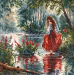 Ava Stitch Siuvinėjimo kryželiu rinkinys &bdquo;Mi&scaron;ko paslaptis&ldquo; 32x32 cm AVA-P041