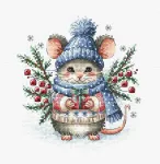 Ava Stitch Kalėdinė magija &ndash; kryželiu siuvinėjimo rinkinys AVA-P027