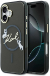 Dėklas Karl Lagerfeld IML Choupettes Karl Script Logo MagSafe iPhone 17 Case - Juodas