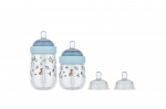 Little Dutch kūdikių buteliukai 165 ml + 240 ml + 2 mi&scaron;ko draugų žindukai