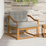 Lauko Vidurinis Sofa Kietos akacijos mediena Natūrali