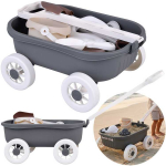 Jokomisiada Elegant sand set with a trolley, bucket, molds, accessories, 16 pieces ZA6143