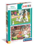 Clementoni Dėlionė 2x60 vnt. - Disney