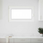 Požeminio lango RISOR Antracitas 100 x 70 cm PVC ir stiklas