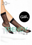 Kojinės moteri&scaron;kos 20 DEN juodos TRENDY LINE