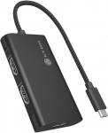 ICY BOX Adapteris USB Type-C&reg; auf 3x HDMI&reg; 4K@60 Hz, MST