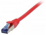 Synergy21 Patchkabel RJ45, CAT6A 500Mhz, 7,5m, raudona, S-STP(S/FTP), TPE/LSZH(Superflex), AWG26,