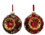 Christmas Tree toy Decoris Vintage. red. glass