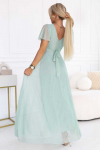 Ilga pistacijų spalvos suknelė Numoco