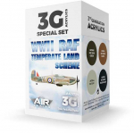 AK Interactive RAF Temperate Land Scheme 3 kartos akrilinių dažų rinkinys