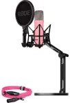 Rode Microphones NT1 Signature +XLR-cable+Desktop Studio Arm , microphone - pink, Bundle
