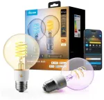 Govee E27 Smart Edison G80 &auml;lylamppu, 500 lm, 2-pack