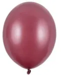 Party Deco Bordo spalvos balionai, 100 vnt., metaliniai, 5"