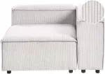 Sofa Beliani Kampinis modulinis elementas ARDAL kairinis, kreminės spalvos velvetas