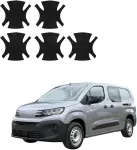GrizzGlass juoda techninė danga HeavyDuty Juodas po rankenomis, skirta Peugeot Partner (2018-2026) [5w1] (GRZ22383)