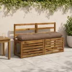 Suoliuko pagalvė VIANEN 100% poliesteris Taupe 110 x 30 x 12 cm