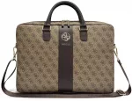 Dėklas Guess PU 4G Stripe Metal Logo Computer Bag 14" Brown