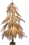 Beliani LED sodo dekoracija BIFROST 123 cm eglutė, smėlio spalvos