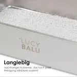 Lucybalu&reg; Steeloo nerūdijančio plieno kraiko dėžė katėms, bekvapis Xxl dydžio kraiko dėklas, pagamintas i&scaron; nerūdijančio plieno, atvira kraiko dėžė katėms su įėjimu i&scaron; vir&scaron;aus, modernus į&scaron;okamas tualetas be dangčio