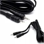 Mini Jack 3.5 mm - Mini Jack 3.5 4pin ausinių mikrofono kabelis 5m Trrs